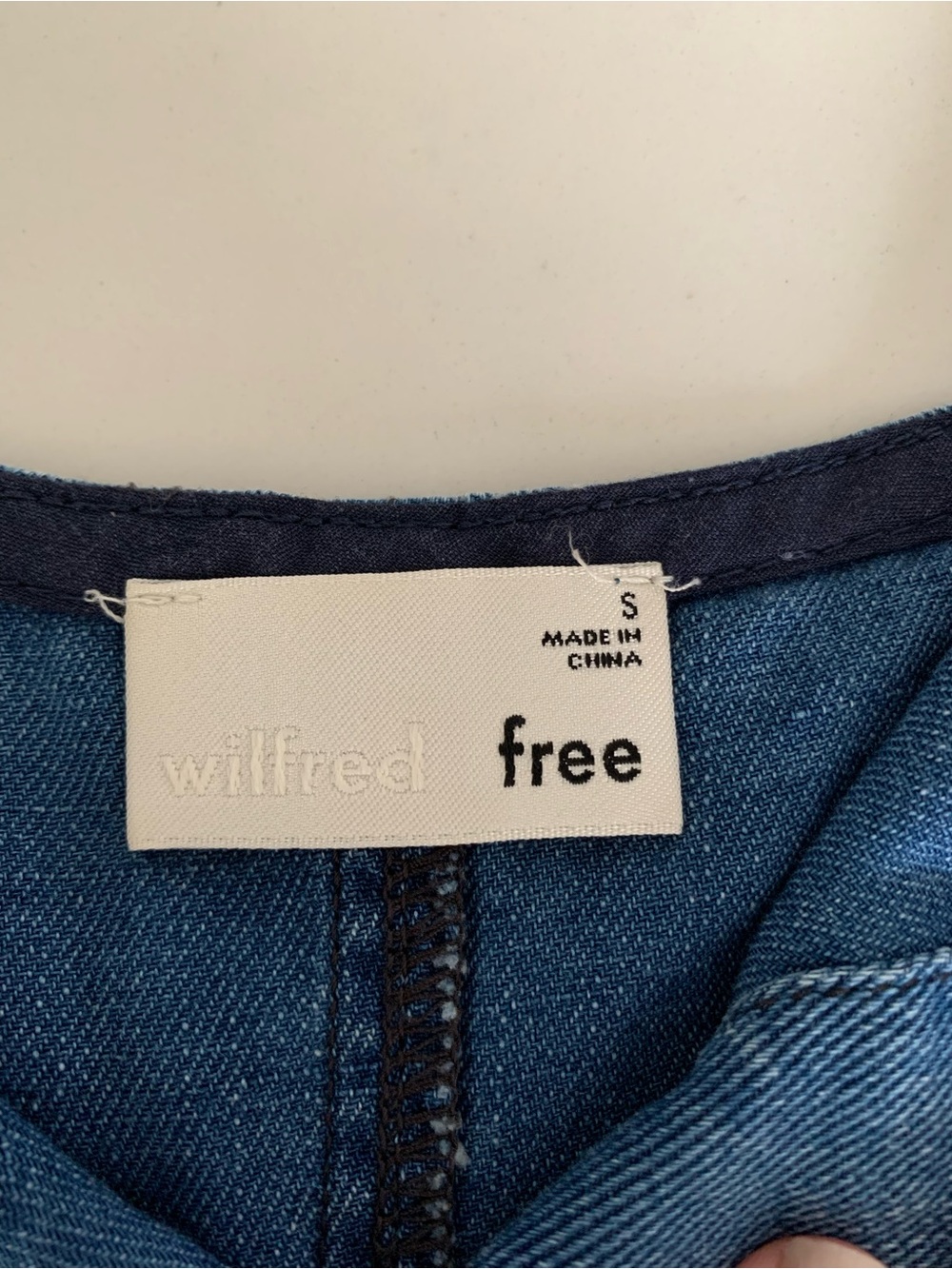 Wilfred Blue Denim Dress - With pockets. - Picture 4 of 4